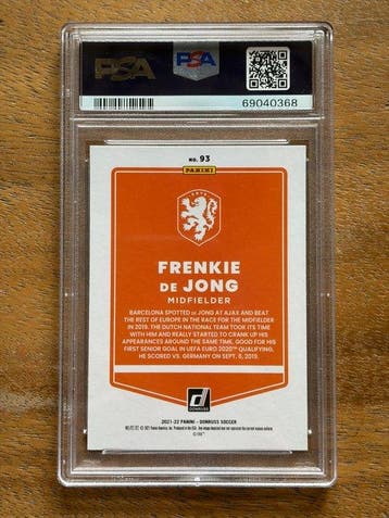 2021/22 Panini Donruss Frenkie de Jong 93 Parallel card,, Nieuw