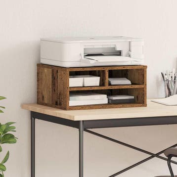 vidaXL Printerstand Oud hout 49 x 40 x 22,5 cm Bewerkt hout, Verzenden