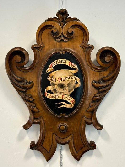 Scuola italiana (XIX-XX) - Memento mori, Antiquités & Art, Art | Peinture | Classique
