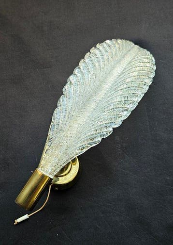 Wandlamp - leaf - Glas, Antiek en Kunst