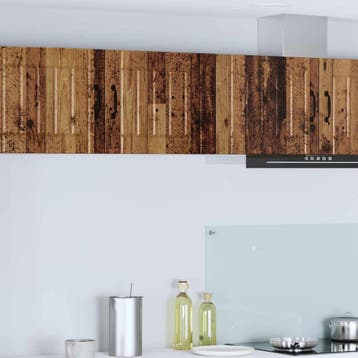vidaXL Wandkast LUCCA 2 st Oud hout Bewerkt hout, Verzenden, Nieuw