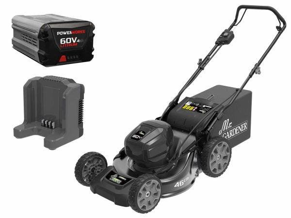 Veiling - Mr. Gardener grasmaaier accu 4-in-1 4Ah 60v, Tuin en Terras, Grasmaaiers