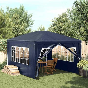 vidaXL Partytent 3x4 m blauw, Tuin en Terras, Verzenden, Nieuw