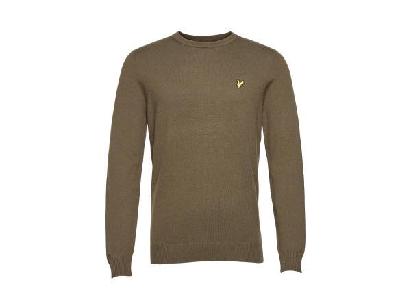 Veiling - Lyle &amp; Scott Crew Neck Merino Jumper Olive - S, Vêtements | Hommes, Pulls & Vestes