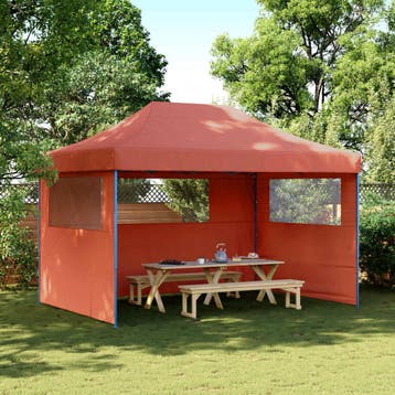 vidaXL Partytent 279 x 410 x 315 cm Terracotta Oxford Stof, Verzenden, Nieuw