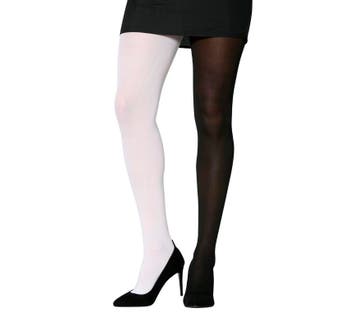 Panty Zwart Wit 70cm, Verzenden
