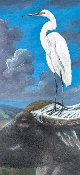 Nguyen Robert (1958) - Sérénité partagée 100 100 cm