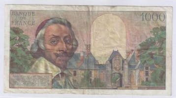 1 000 Francs France Fay 42/04 1000 Francs Richelieu 07/01..., Verzenden, België