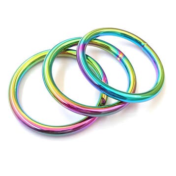 Set van 15 mooie sleutelringen (4x38 mm diameter, olie/rege, Verzenden