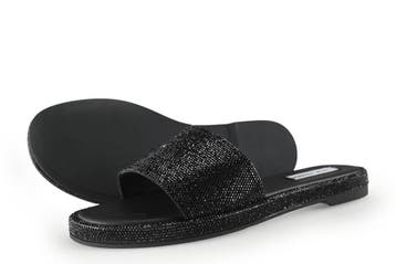 Steve Madden Muiltjes in maat 40 Zwart, Verzenden, Zwart, Steve Madden, Zo goed als nieuw