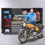 Datona Werkbank 160 cm met bovenkast en twee zijkasten -, Doe-het-zelf en Bouw, Ophalen of Verzenden, Nieuw
