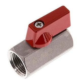 G 1/4 inch 2-Weg Rvs Mini-Kogelkraan 63 Bar, Verzenden