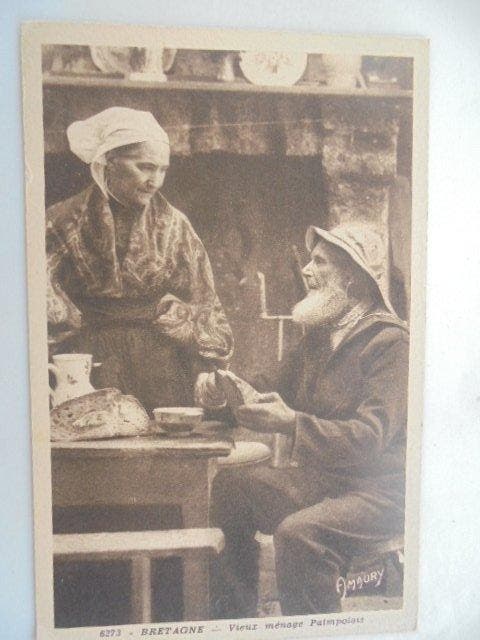 Frankrijk - Kostuums en hoofddeksels van Bretagne -, Collections, Cartes postales | Étranger