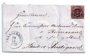 Denemarken 1851/1900 - Postgeschiedenis, brieven en zegels,, Gestempeld