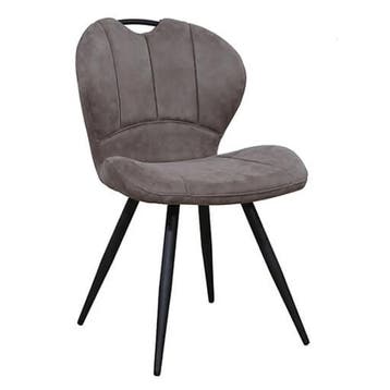 Stoelen | MIRACLE | Microvezel/Metaal | Steel | Zwarte, Verzenden