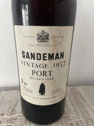 1957 Sandeman - Vintage Port - Embouteillé en 1959 - Douro -, Collections