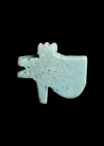 Oude Egypte, late periode Faience Wedjat Amulet