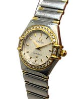 Omega - Constellation Manhattan Lady - Diamonds Bezel - BOX, Nieuw