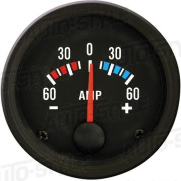 Performance Instrument Zwart Ampere -60>+60 52mm, Ophalen of Verzenden