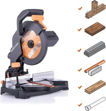 Evolution R210CMS afkortzaag 1200 W 210 mm multi-materiaal, Ophalen of Verzenden, Nieuw