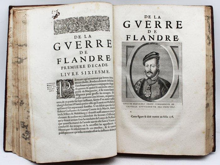 Strada - Guerre de Flandre - 1651, Antiquités & Art, Antiquités | Livres & Manuscrits