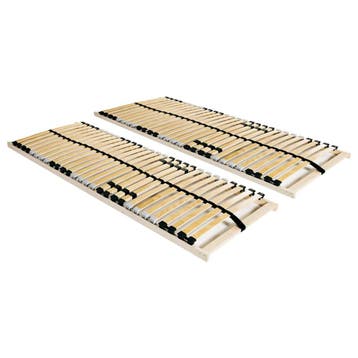 vidaXL Lattenbodems 2 st met 28 latten 7 zones 80x200 cm, Verzenden, Nieuw