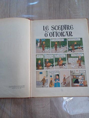 Tintin T8 - Le Sceptre DOttokar (B2) - C - 1 Album -, Livres