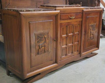 Buffetkast - Hout - decors met geometrische vormen en
