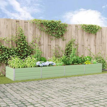 vidaXL Plantenbak Pastelgroen 385 x 100 x 45 cm, Tuin en Terras, Verzenden, Nieuw