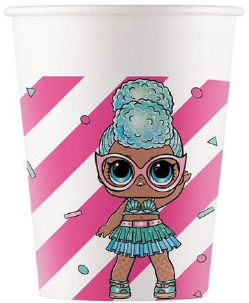 Lol Bekers Glitter 200ml 8st, Verzenden