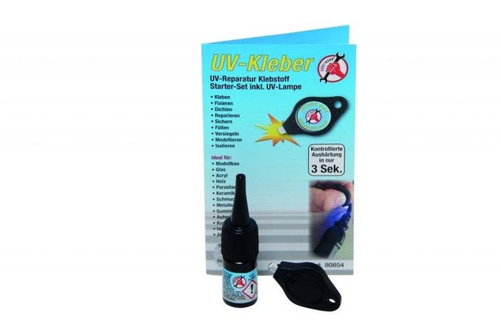 UV-lijm incl. UV-lamp fles 3 g, Auto diversen, Autogereedschap, Verzenden