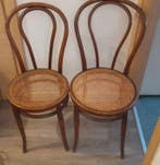 Thonet - Chaise - Chaise n ° 14 - Bois, Rotin - Deux chaises