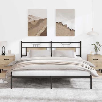 vidaXL Bedframe zonder matras hout sonoma eikenkleurig, Verzenden