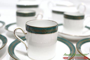 Richard Ginori Greca verde Oro - Koffieservies -