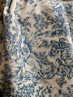 Dubbelbrede stof toile de Jouy rood voor decoratie en