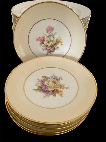 Limoges - H. Fondruy - Tafelservies (18) - Porselein