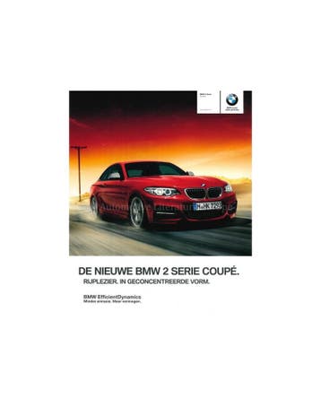 2013 BMW 2 SERIE COUPÉ BROCHURE NEDERLANDS