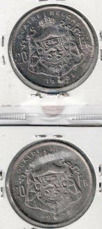 Belgique. Albert Ier. 20 Francs jaar 1932FR morin 378A +