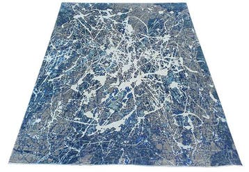 Tapis design avec beaucoup de soie - Nouveau - Tapis - 319