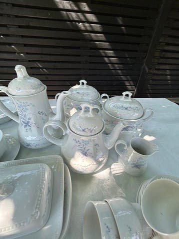 Mitterteich Bavaria - Eetservies voor 6 - Porselein, Antiek en Kunst