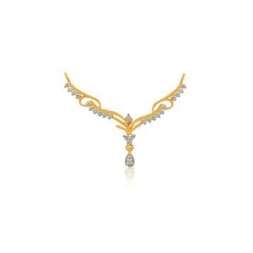 Collier - 14 carats Or jaune - 0.42ct. tw. Diamant, Nieuw