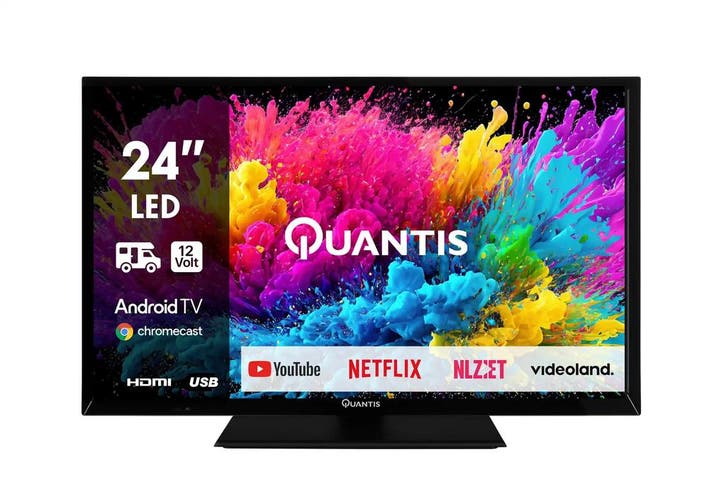 Quantis 24 AndroidTV 12 Volt LED TV - 24HL250A12V, TV, Hi-fi & Vidéo, Télévisions, Enlèvement ou Envoi
