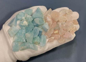 Sans prix de réserve : aigue-marine et morganite sur, Verzamelen