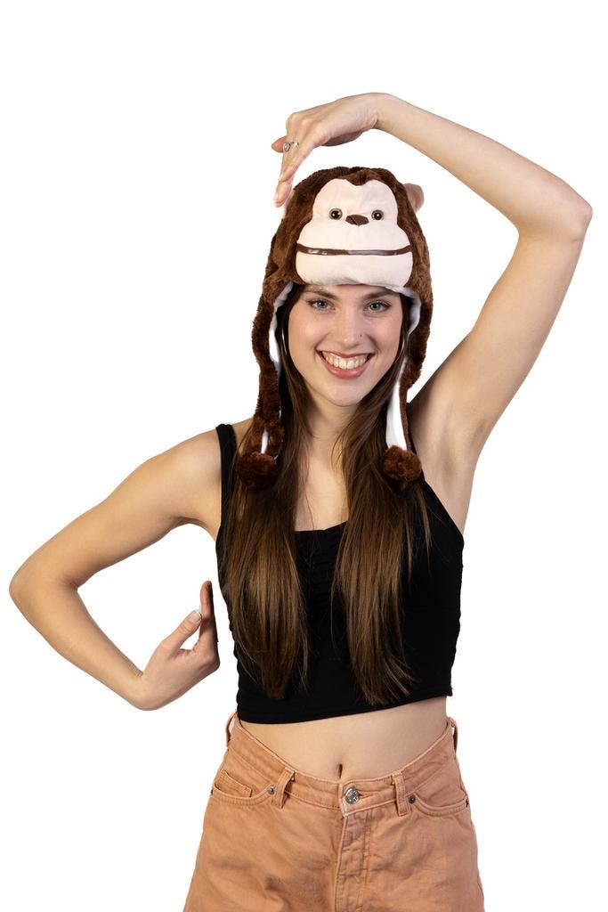 Muts Flappen Aap Donkerbruin Laplander met Oortjes Bruin Aap, Kleding | Dames, Hoeden en Petten, Nieuw, Ophalen of Verzenden