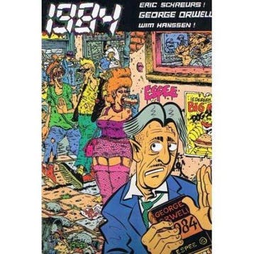 Eric Schreurs : 1984 George Orwell (stripboek in Joop, Boeken, Verzenden, Gelezen, Schreurs