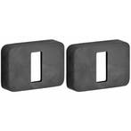 Set van twee sleutelplaatjes Minimal/Maximal PVD mat zwart, Nieuw, Overige materialen