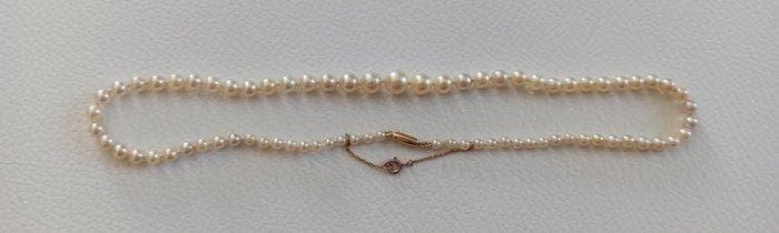 Sans prix de réserve - Collier de perles - 18 carats Or, Bijoux, Sacs & Beauté, Bijoux anciens