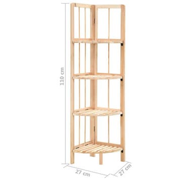 Hoekschap cederhout 27x27x110 cm - Compacte opbergoplossi..., Verzenden