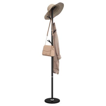 vidaXL Kapstok 175 cm gepoedercoat ijzer zwart, Verzenden, Nieuw