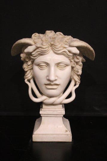 sculptuur, Medura Rondanini in marmo bianco - 55 cm - Marmer